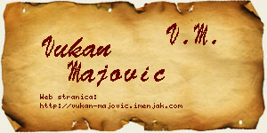 Vukan Majović vizit kartica